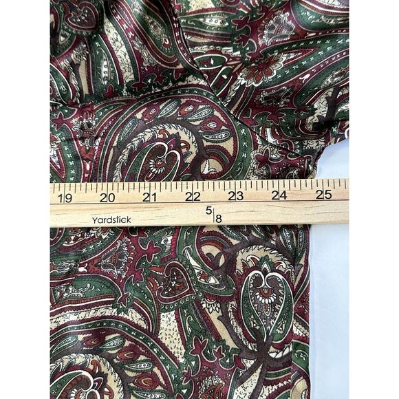 VTG Y2K Victoria's Secret Paisley Button Up Sleep Shirt Night Gown Large - Picture 11 of 15